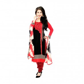 Neela’s Classic Kameez and shalwar in soft CVC jacquard fabric with soft Georgette Dupatta